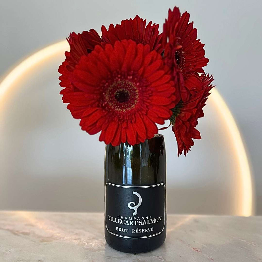 BC Black Upcycled Champagne Vase
