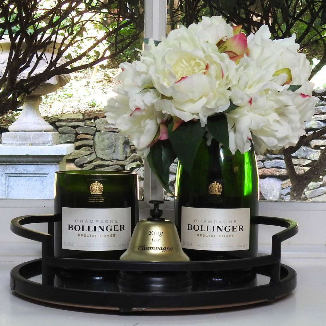Gift Bundle - Bol XL Champagne Candle, Vase & Bell (Flowers not included)