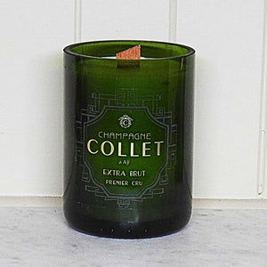 Collet XL Upcycled Champagne Bottle Candle