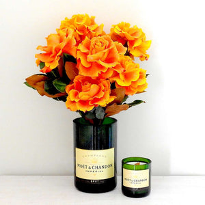 Almost Perfect MC Jeroboam Vase Label 1 & MC Candle