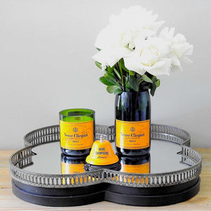 Gift Bundle - VC Champagne Candle, Vase and Yellow Bell (Flowers not included)