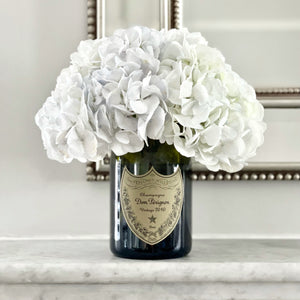 Christmas Gift Bundle - Dom Champagne Candle and Vase (Flowers not included)