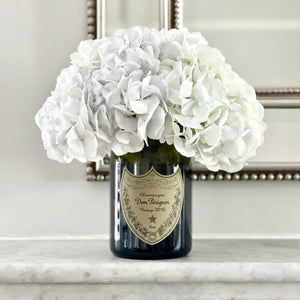 Gift Bundle - Dom Champagne Candle and Vase (Flowers not included)
