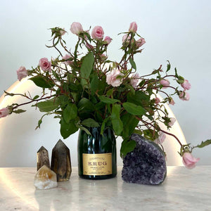 KG Yellow Upcycled Champagne Vase