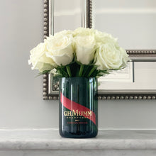 Load image into Gallery viewer, GHM Green Upcycled Champagne Vase