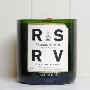 GHM RESERVED XL Upcycled Champagne Bottle Candle