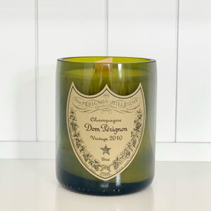 Dom Vintage XL Upcycled Champagne Bottle Candle