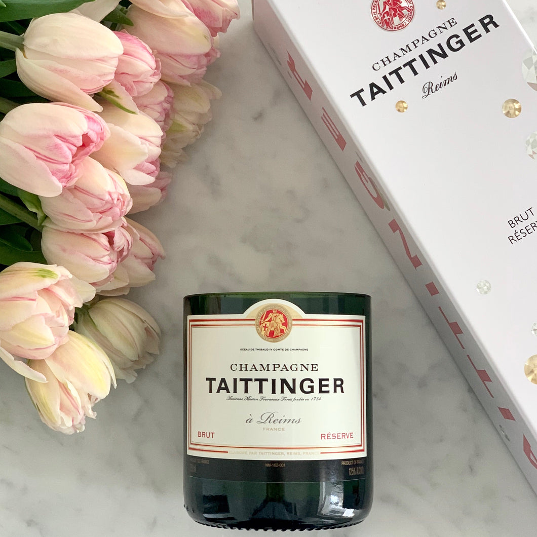 TT Upcycled Champagne Bottle Candle