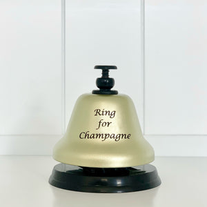 "Ring for Champagne" Gold and Black Bar Bell