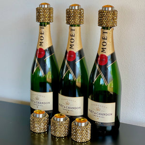 Gold Diamanté Champagne Bottle Stopper